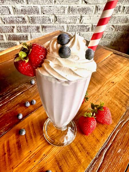Red, White, Blueberry Shake