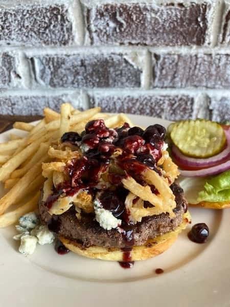 Red, White, Blueberry Burger