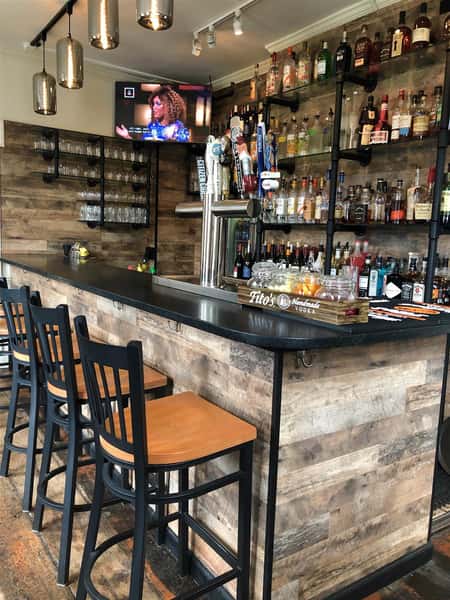 A view of the bar
