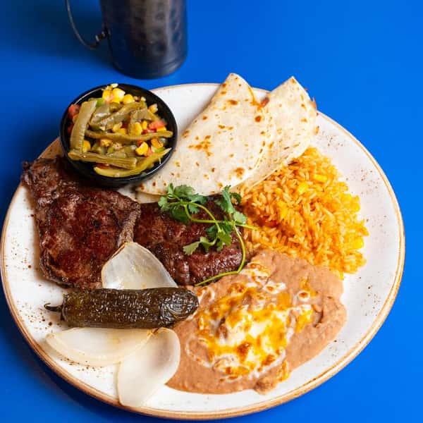 Carne Asada Steak Platter