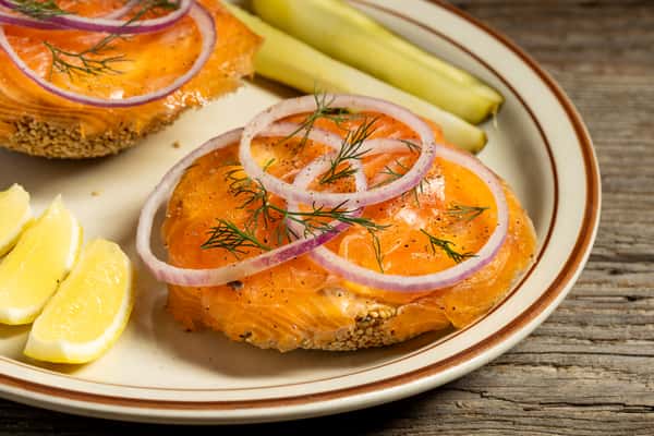 Bagel, Lox and Cream Cheese