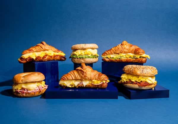 6pcs Croissant Breakfast Sandwiches