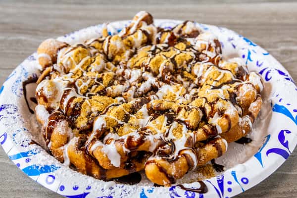 S'Mores Funnel Cake