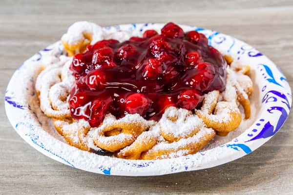 Funnel Cake with Topping