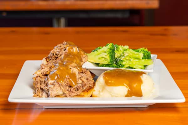 Open Faced Roast Beef Sandwich