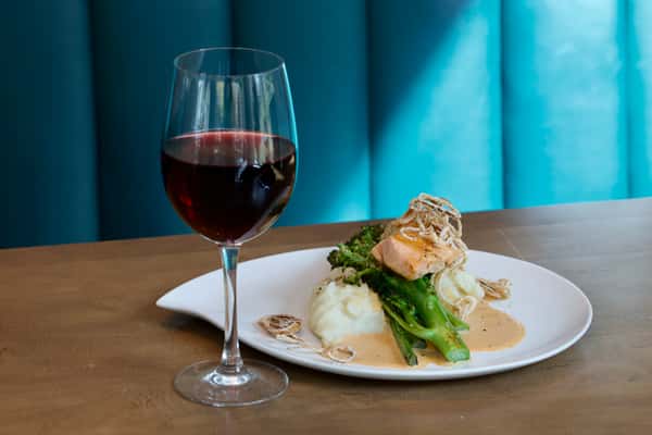 dinner and wine