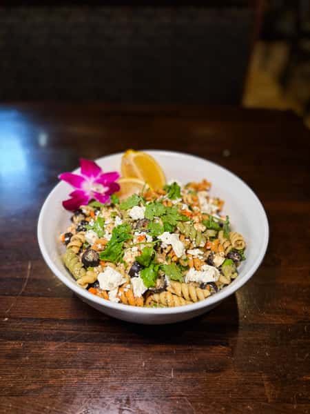 Mediterranean Cold Chicken Pasta Salad