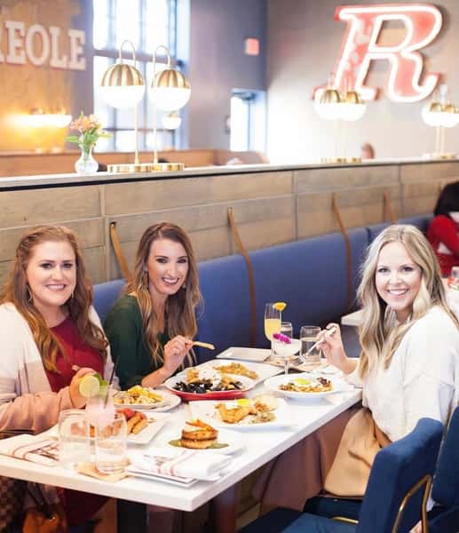ladies brunching 
