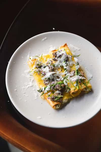 Morel Mushroom Cannelloni