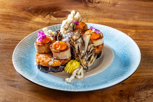 Seared Kennett Square Vegan Scallops