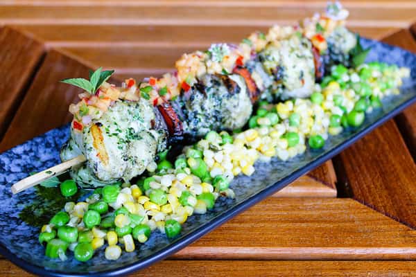 New England Monkfish Kebab