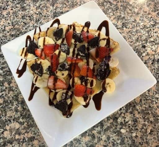 2 CREPES w/ FRUIT AND NUTELLA