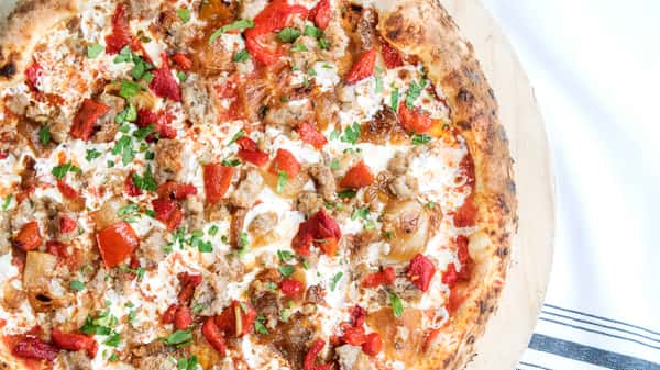 Sausage and Peppers Pizza