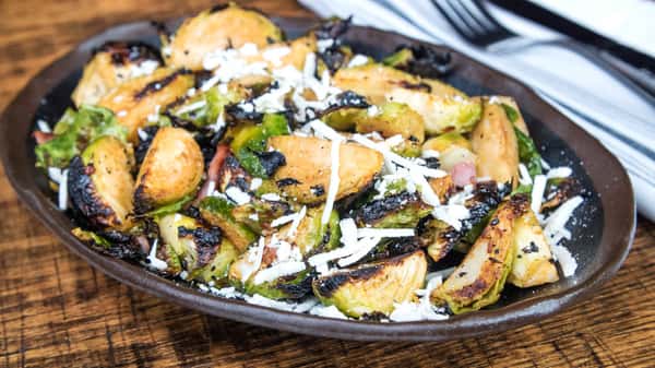 Charred Brussel Sprouts Catering Menu Exit 4 Food Hall American