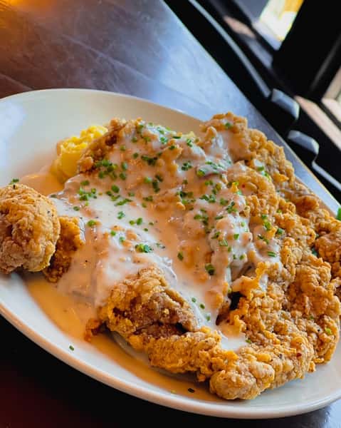 Hand Pounded Chicken Fried Ribeye