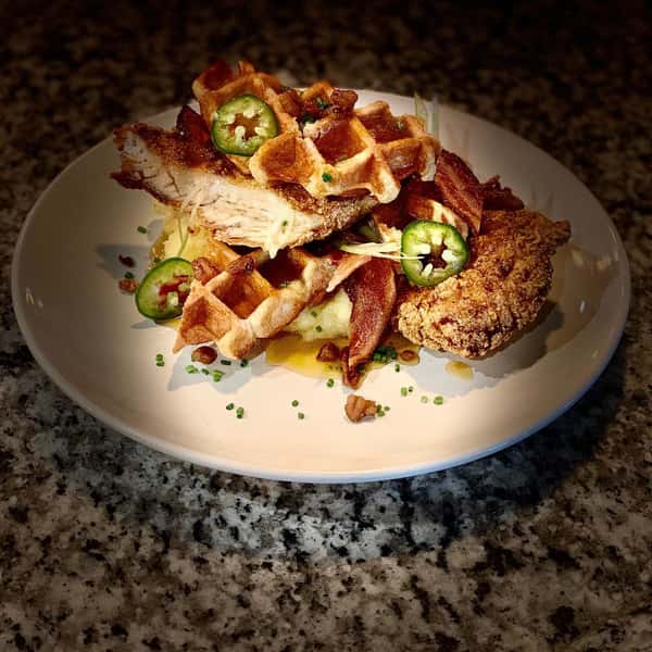 chicken and waffles