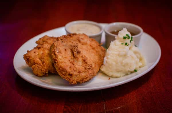 fried chicken & mashed potatoes