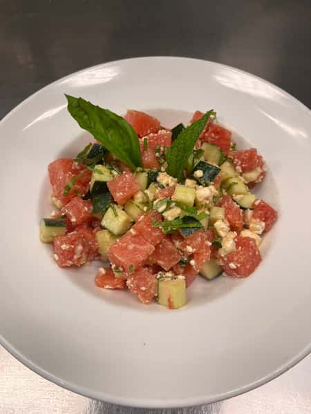 Watermelon Cucumber Salad