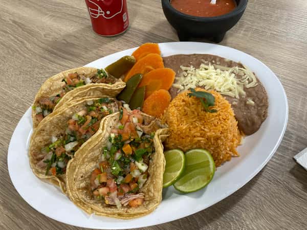Carnitas Package $35 (Available Friday, Saturday, Sunday)