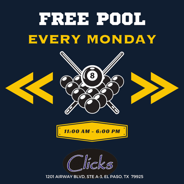 Free Pool Monday
