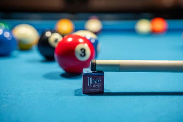 Chalk and Balls on Table
