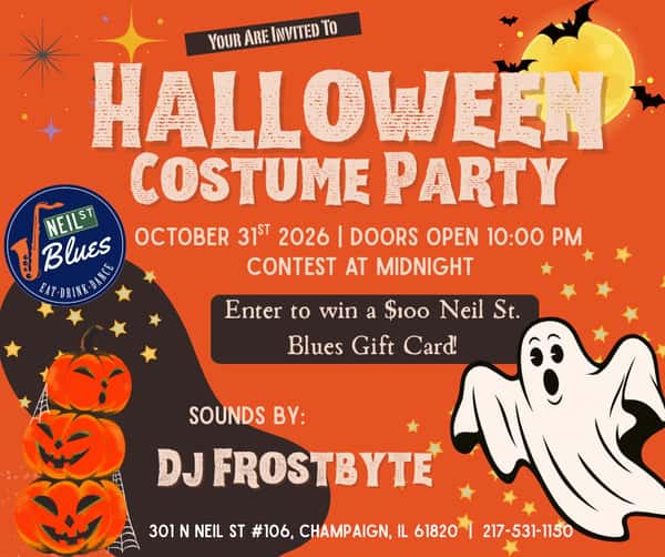 Get ready for a spooky late-night bash at Neil St. Blues 🎃 Halloween Party hits on October 31, 2026, at 10:00 PM with a scream-worthy vibe, costume fun, and a shot at bragging rights for the best costume of the night. It's the kind of party you'll want to show up for dressed to impress and ready for a hauntingly good time 👻 21+, $10 cover before midnight!
Make plans to attend Halloween Party and bring your best costume.
— Neil St. Blues
#HalloweenParty #NeilStBlues #CostumeContest