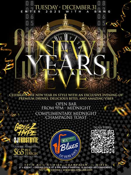 New Years Eve 2025 at Neil St. Blues