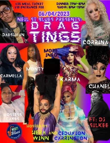 drag tings drag show at neil st blues