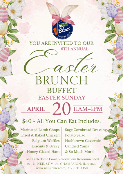 Nei St. Blues Easter Brunch Buffet in Champaign, IL