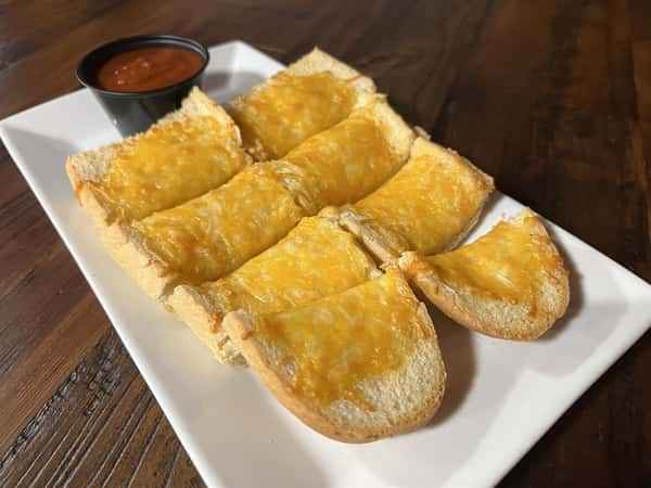 assortment of cheesy garlic bread