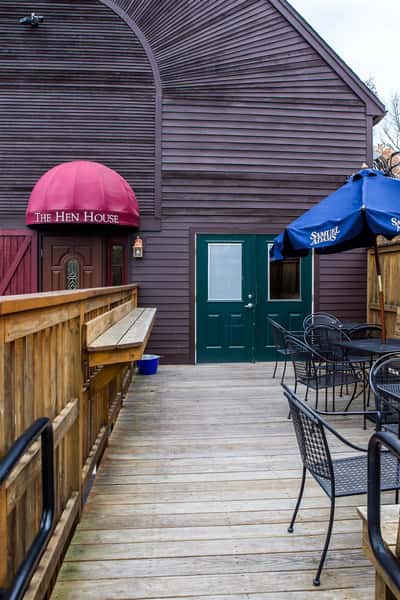 outdoor patio area