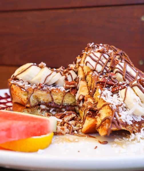 Banana Nutella Stuffed French Toast