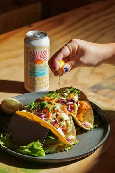 Swami's Lager Beer Battered Fish Tacos