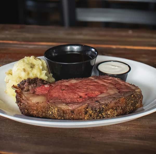 Fridays prime rib and mashed potato