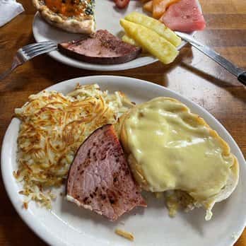 meat and cheese with grains
