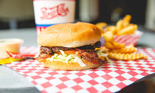 bacon cheeseburger