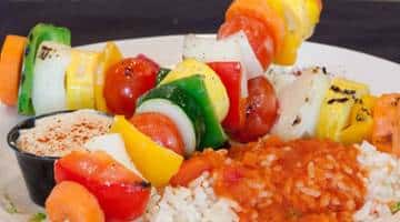 Veg Kebob Dinner