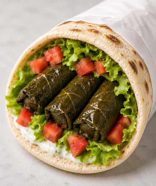 Stuffed Grape Leaves Sandwich
