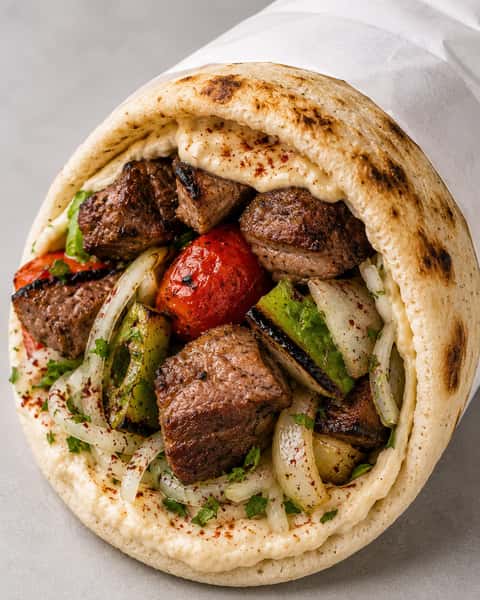 Lamb Kebob Sandwich