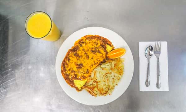 Chili & Cheese Omelette
