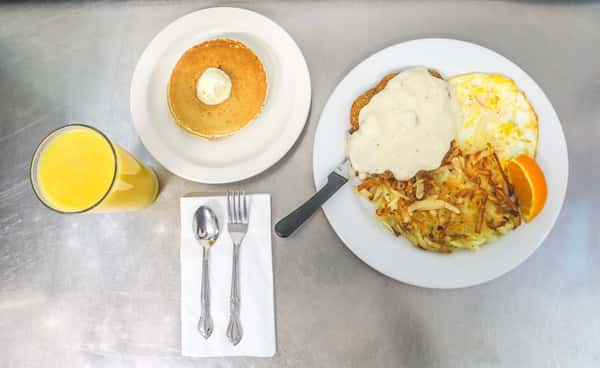 Country Fried Steak & Eggs