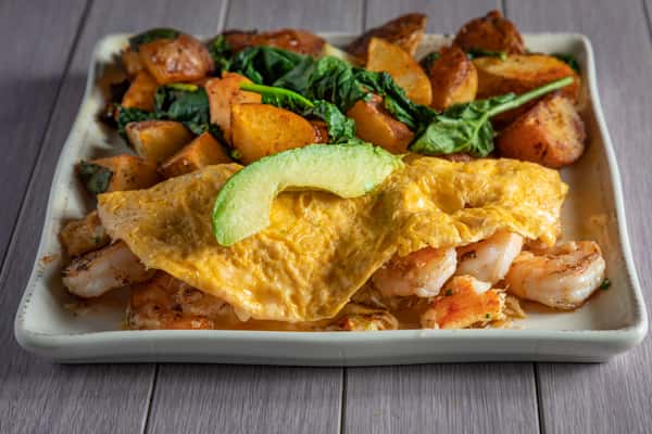 Jumbo Shrimp Omelette
