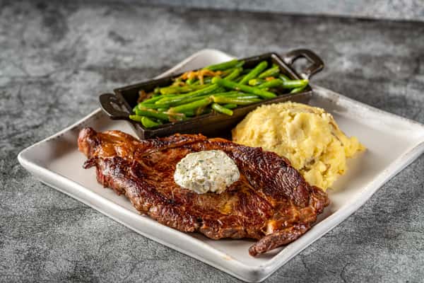 steak with sides