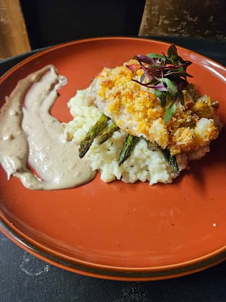 Lobster Crusted Grouper