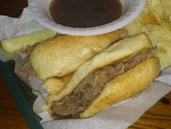 Prime Rib Dip Sandwich