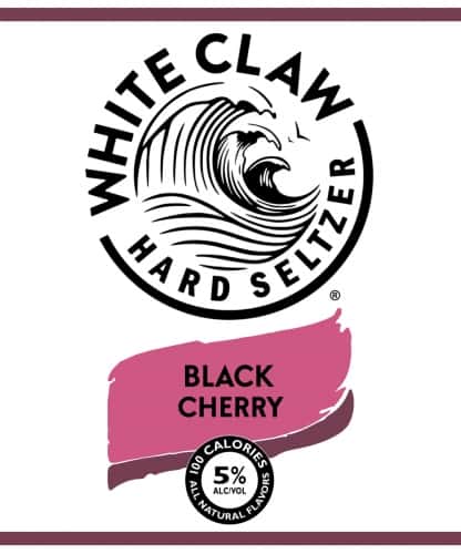 White Claw Hard Seltzer Black Cherry, Can