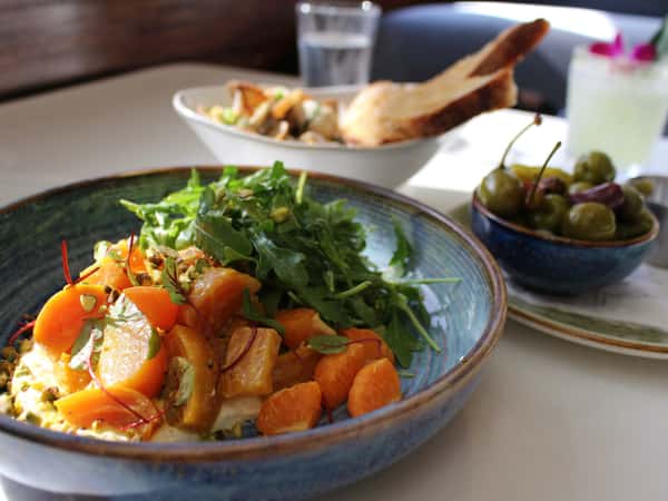 salad with sweet tangerine