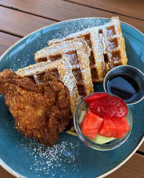 chicken and waffles