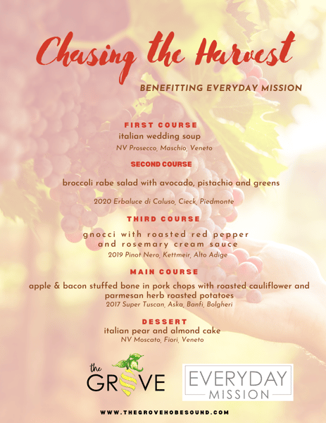 Giving Back - Everyday Mission Wine Dinner