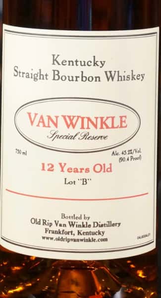 Van Winkle 12 Yr Special Reserve